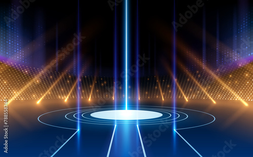 Stadum stage with light effects © d1sk