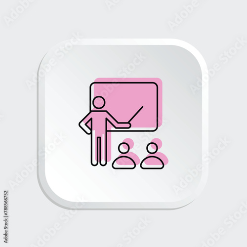 teacher icon, educator, instructor, mentor, tutor, professor, lecturer, teaching, education, pedagogue