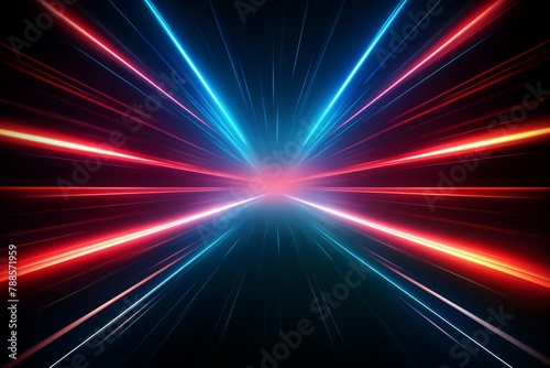 Abstract Star Burst background, Neon Starburst background, Neon Sunburst Wallpaper, abstract background with bright light rays, dynamic Neon Lights wallpaper, Speed lights background, AI Generative