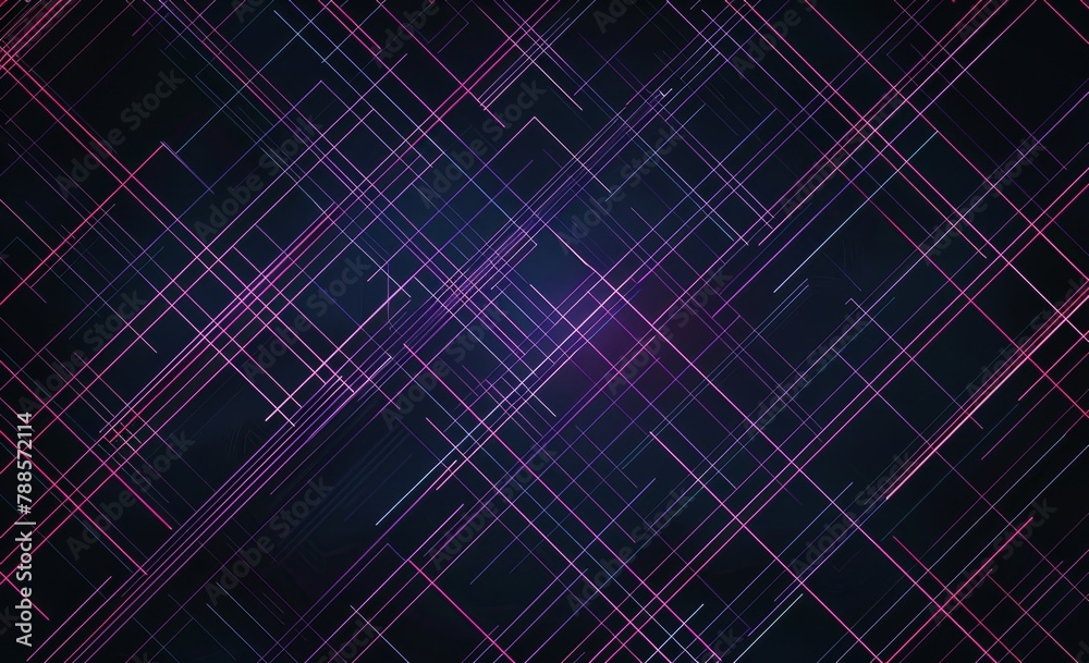 a digital background with purple and blue lines in an isometric geometric shape on a dark black background a tech pattern design for a banner or poster in the style of technology concept Generative AI a digital background with purple and blue lines in an isometric geometric shape on a dark black background a tech pattern design for a banner or poster in the style of technology concept Generative AI