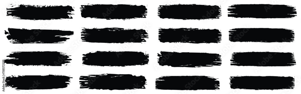 Vector black paint, ink brush stroke, brush, line or texture. Dirty artistic design element, box, frame or background for text.. Brush strokes. Vector paintbrush set, brush strokes templates. Vector black paint, ink brush stroke, brush, line or texture. Dirty artistic design element, box, frame or background for text.. Brush strokes. Vector paintbrush set, brush strokes templates.