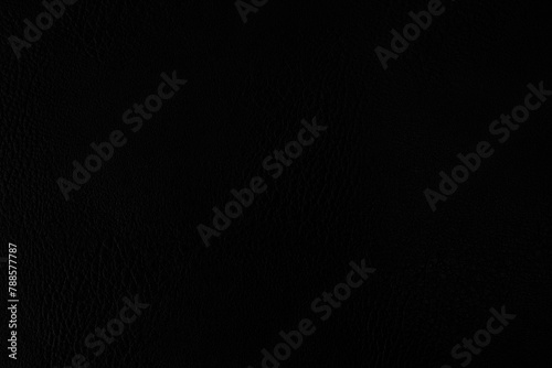 Black genuine leather texture background, Black background for atrworks design.