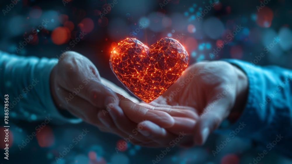 Person Holding Heart in Hands