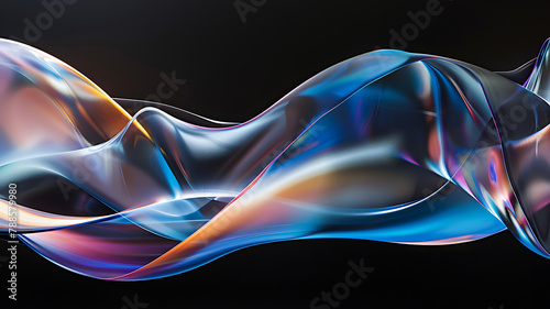 abstract image of minimalist digital fluids with liquid effect
