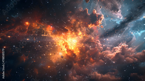 A Cosmic Symphony Of Creation And Destruction, Where Stars Are Born And Die In A Fiery Ballet Of Cosmic Proportions, Leaving Behind Trails Of Stardust In Their Wake