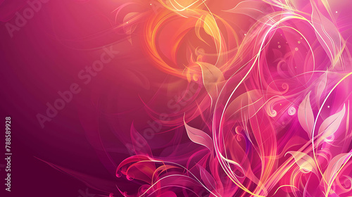 Elegant pink abstract floral background. This image is perfect for use as a wallpaper or background for any project.