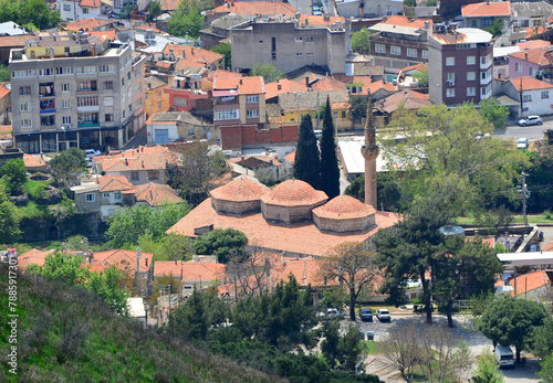 Ulu Mosque, located in Bergama, Turkey, was built in 1399.