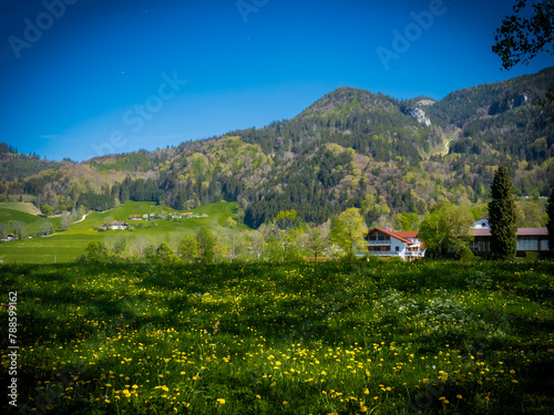 Bayerische Landschaft im Chiemgau