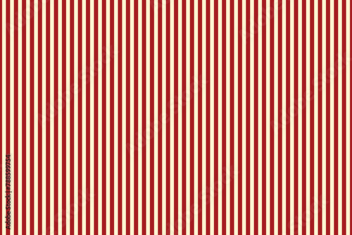 Background of narrow straight vertical stripes in red and beige yellow colors. Seamless repeating stripy vector pattern. eps 10