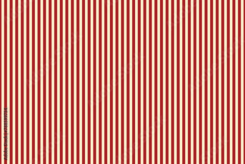Background of narrow straight vertical stripes in red and beige yellow colors. Seamless repeating stripy vector pattern. eps 10