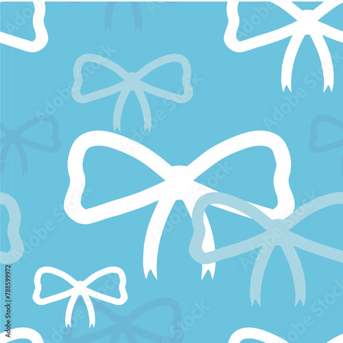 vector illustration. Seamless pattern with bow pattern. wallpaper, print, fabric
