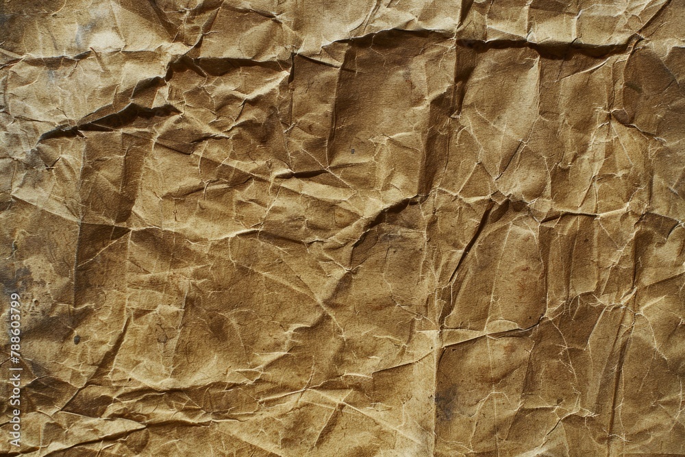 Detailed close-up of textured brown paper, suitable for backgrounds or craft projects Detailed close-up of textured brown paper, suitable for backgrounds or craft projects