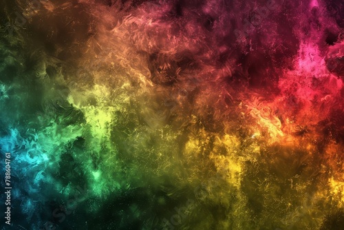 Rainbow colors banner, AI generated