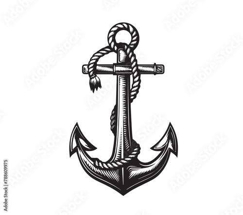 anchor on white background