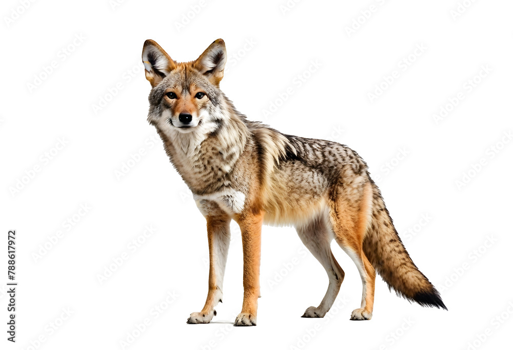 Coyote Animal on transparent background.