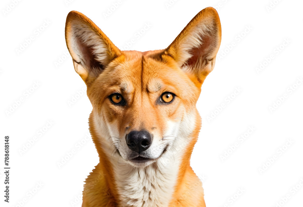 Dingo Dog Animal on transparent background.