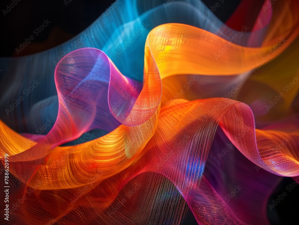 Vibrant wave of light Vibrant wave of light