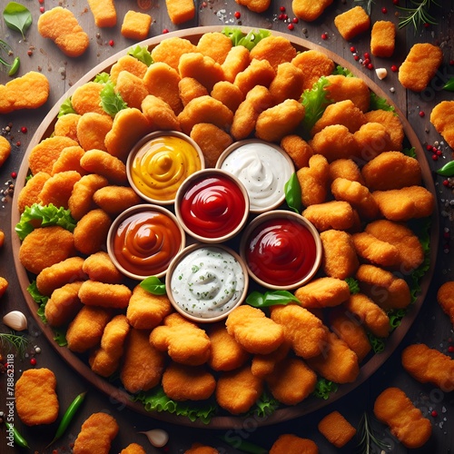 nuggets mit pommes photo