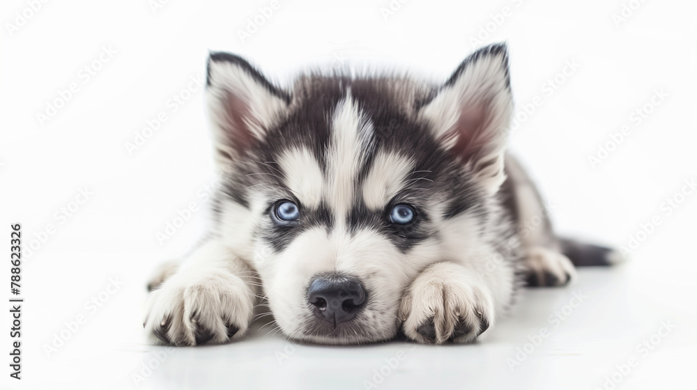 husky puppy, husky, puppy, white background, cute puppy, dog, mock up, photography husky puppy, husky, puppy, white background, cute puppy, dog, mock up, photography