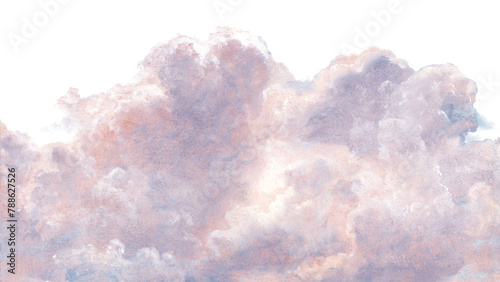 Aesthetic cloud png on transparent background. Remixed by rawpixel. photo