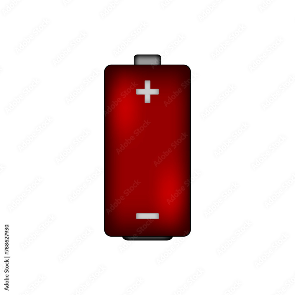 Obraz premium Battery icon on white.