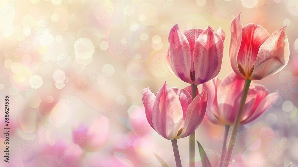A stunning Mother s Day greeting card displayed against a soft light background