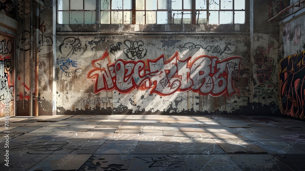 Fototapeta premium Street art background, graf, grafiti, paint, wal, modern background