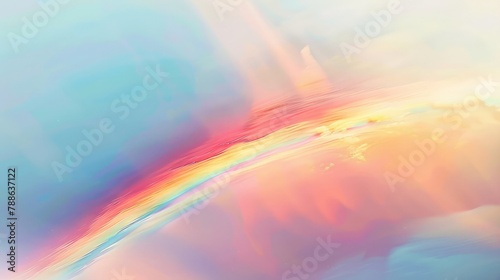 Abstract image of a rainbow. Minimalism.