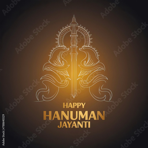 Hanuman Jayanti, Happy Hanuman Jayanti, Lord Sri Hanuman, Jay Shri Ram, Hanuman Jayanti Poster, Hanuman Jayanti festival lord Hanuman vector, Poster, Vector illustration. Hanuman Jayanti Post, card, photo