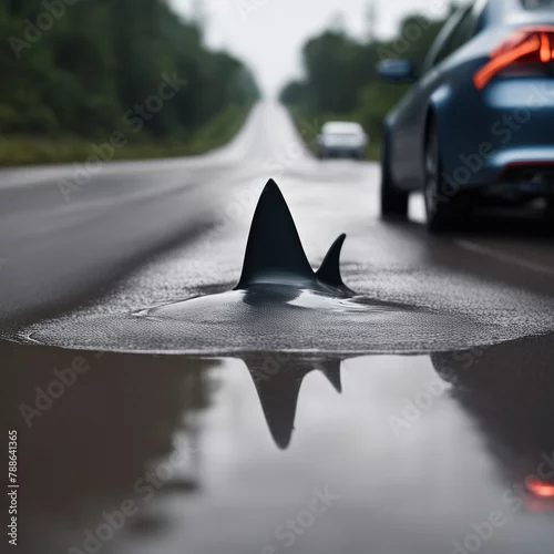 Obraz Rekin drogowy
