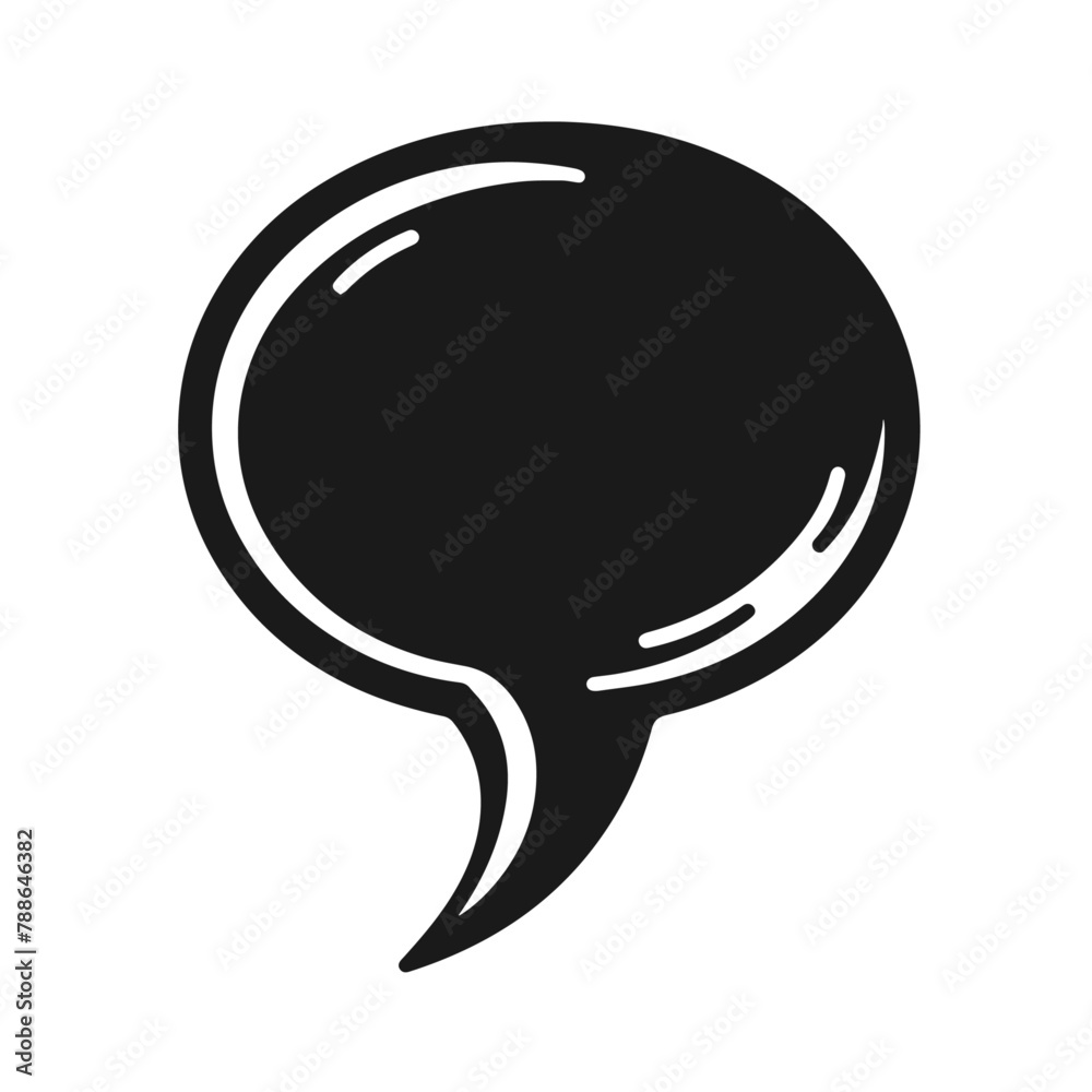 Speech bubble. Speak bubble text, cartoon chatting box, message box. Blank empty vector white speech bubbles. Cartoon balloon word design. vector silhouette isolated on white background Speech bubble. Speak bubble text, cartoon chatting box, message box. Blank empty vector white speech bubbles. Cartoon balloon word design. vector silhouette isolated on white background
