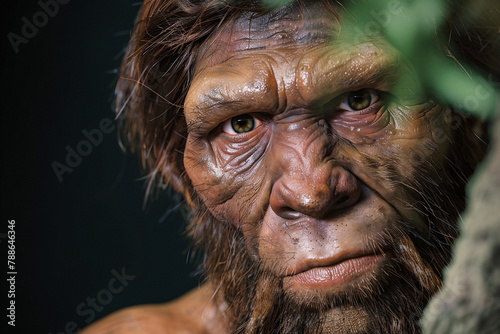 Face of Neanderthal man