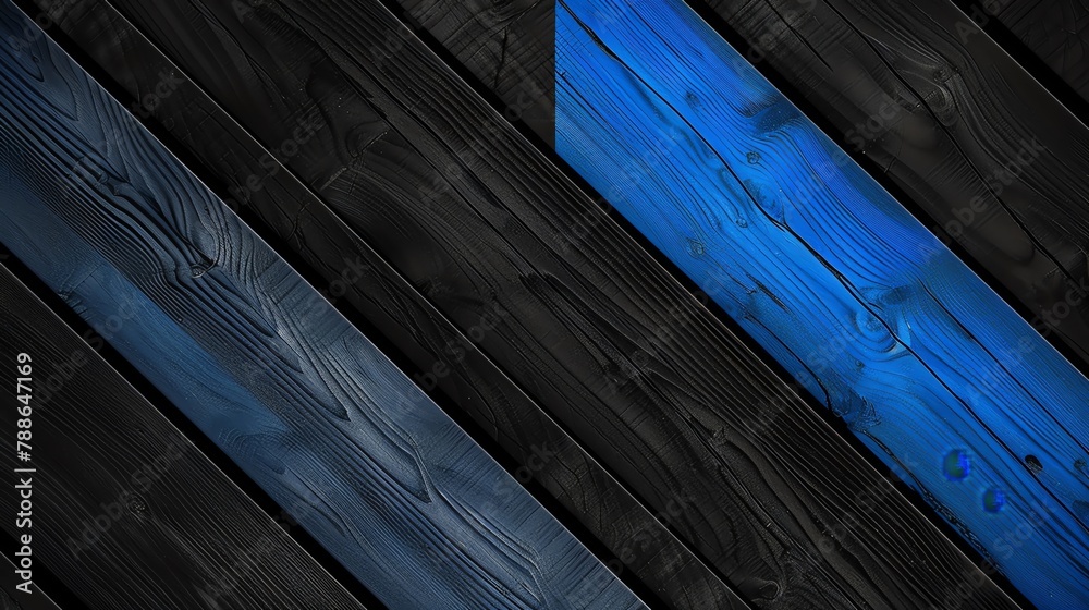 Black and blue wood grain background, simple lines, black gray stripes, mobile phone wallpaper - obrazy, fototapety, plakaty 