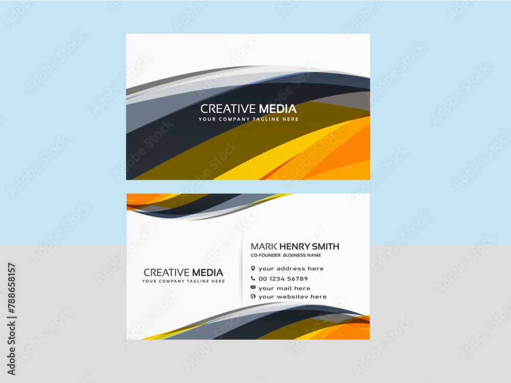 Obraz premium Creative Business Card design template