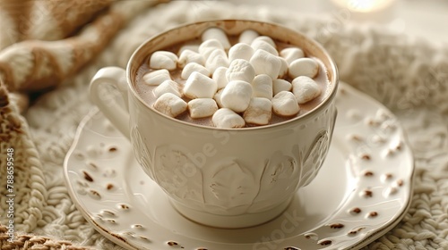 Celebrate a special occasion with a steaming cup of hot chocolate topped with fluffy marshmallows
