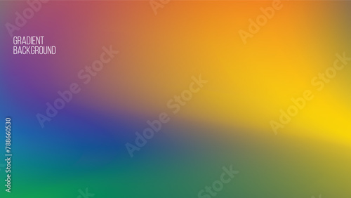 a blurry and Smooth background with a rainbow colorful gradient background. colored abstract background. Smooth transitions of iridescent colors. Easy editable soft colored vector banner template © Joko