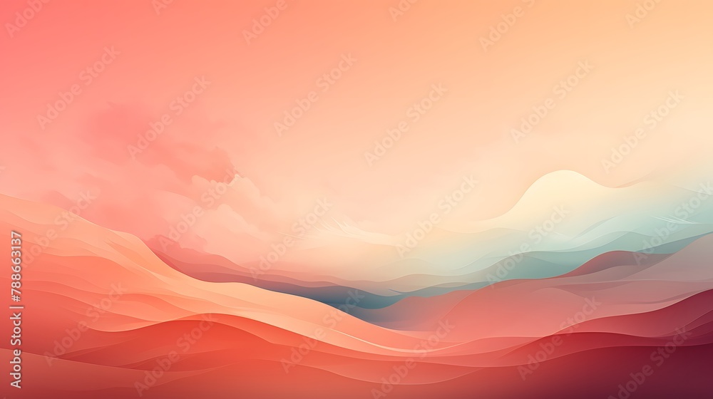 a retro gradient background adorned with delicate grain texture, portrayed in high resolution against a soft peach color.