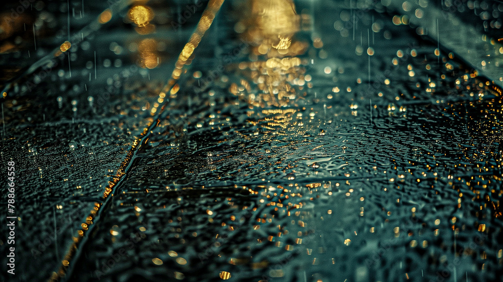 Shot of raindrops falling on the sidewalk. Background, texture, abstraction, rain, drops Shot of raindrops falling on the sidewalk. Background, texture, abstraction, rain, drops