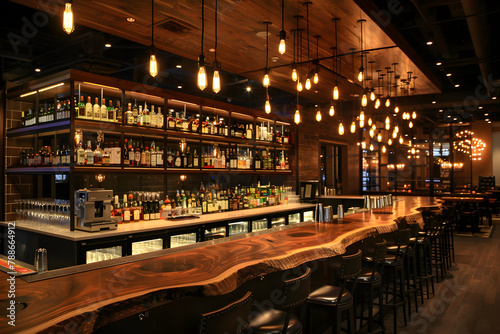 Elegant Ambiance: An Intimate Peek into a Contemporary, Sophisticated Bar