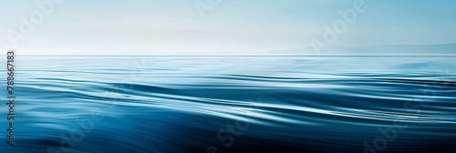 Oceanic Depths: Serene Blue Gradient Abstract Background