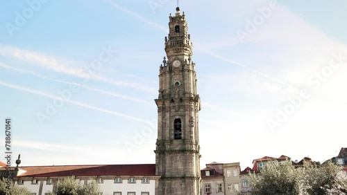 Porto, Portugal beautiful view of the Torre dos Clerigos, Clerigos Tower