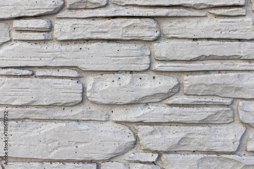 Texture of a stone wall. Old building gray textured background