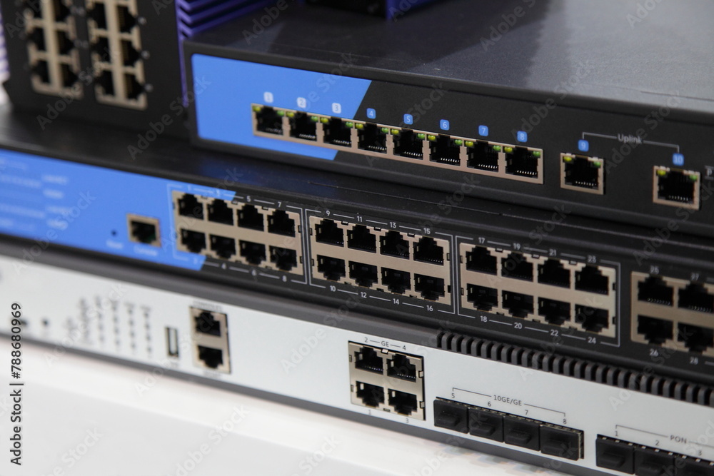Digital network computer switch hub panel