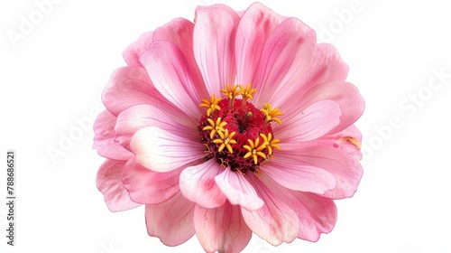 pink cosmos flower isolated on white © hallowen