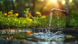Save Water on Earth Day: Environmental Protection Promotion