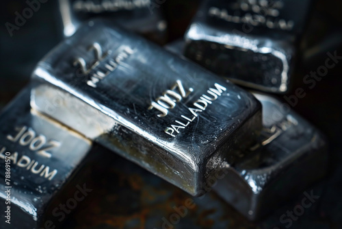 Palladium Bars on a Dark background