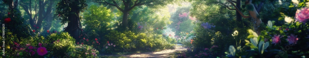 Lush Botanical Garden Path Lush Botanical Garden Path