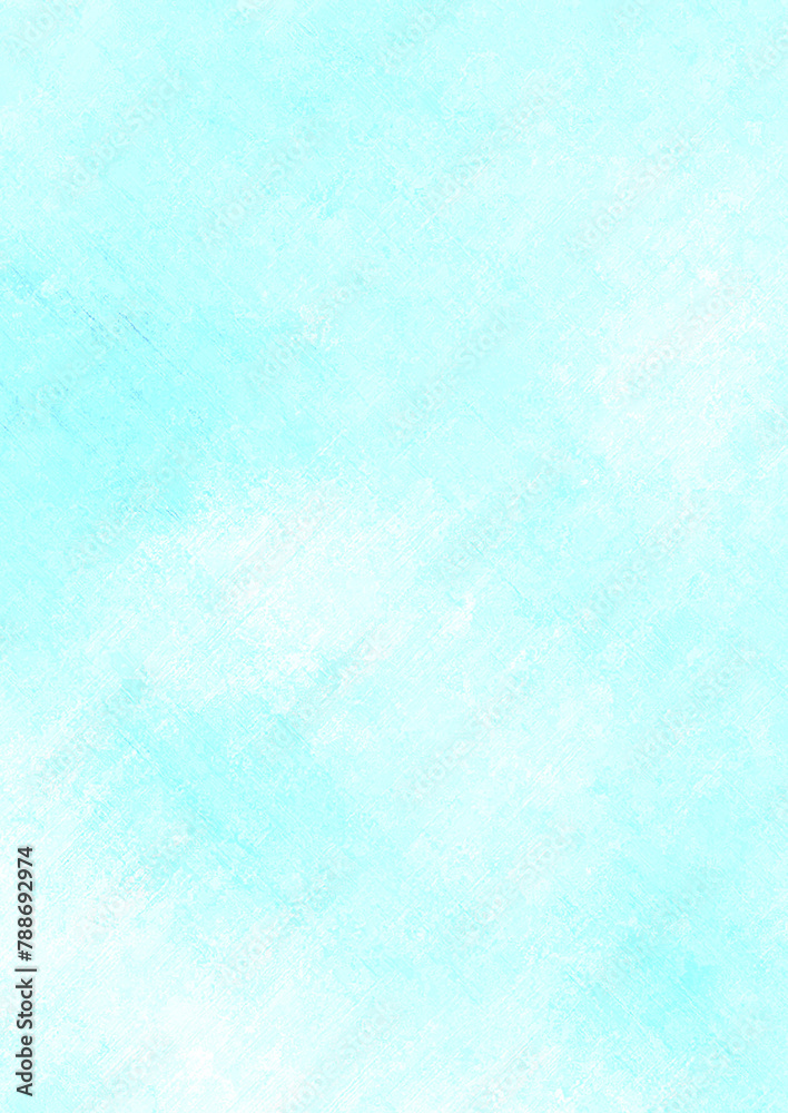 Light blue watercolor vertical background. Background for design, print and graphic resources.  Blank space for inserting text.
