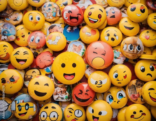 pattern with smileys