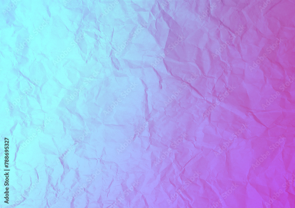 Fototapeta premium Texture of crumpled paper in pastel colors. Background for design, print and graphic resources. Blank space for inserting text.